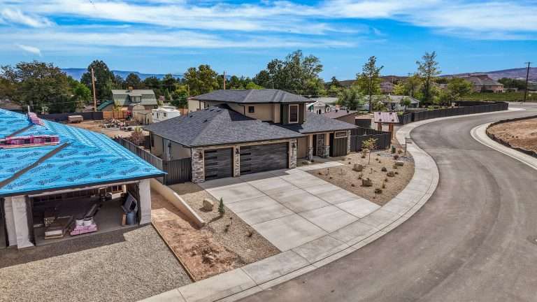 602 Manzanita Drive aerial view, Grand Junction, CO new home by Integrity Homes