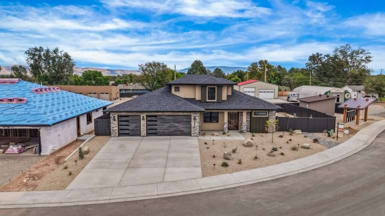 602 Manzanita Drive aerial view, Grand Junction, CO new home by Integrity Homes