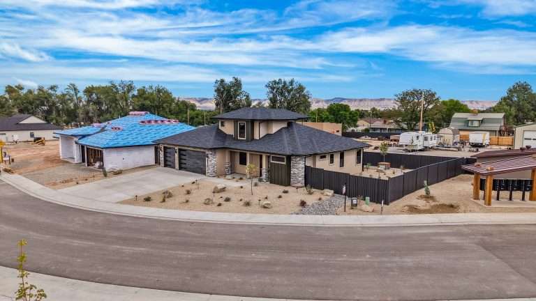 602 Manzanita Drive aerial view, Grand Junction, CO new home by Integrity Homes