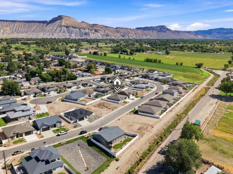 3310 Pyrus Street aerial view of the neighborhood, Clifton, CO new home by Integrity Homes