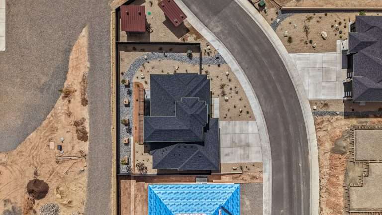 602 Manzanita Drive overhead aerial view, Grand Junction, CO new home by Integrity Homes