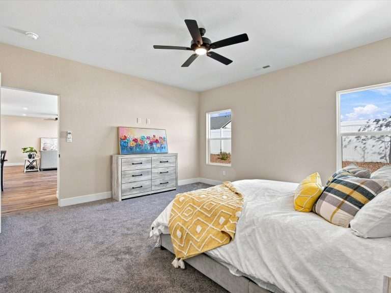3310 Pyrus Street primary bedroom (virtually staged), Clifton, CO new home by Integrity Homes