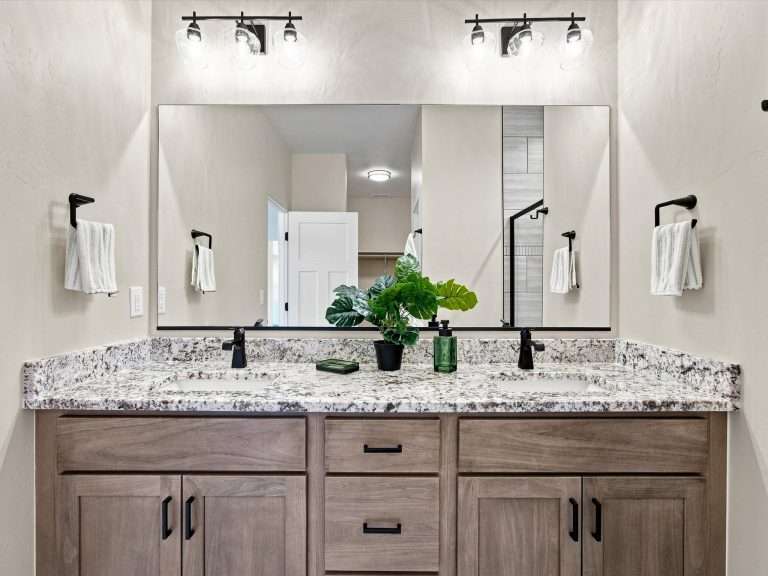 3310 Pyrus Street primary bathroom vanity, Clifton, CO new home by Integrity Homes