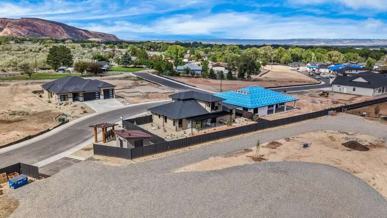 602 Manzanita Drive aerial view, Grand Junction, CO new home by Integrity Homes