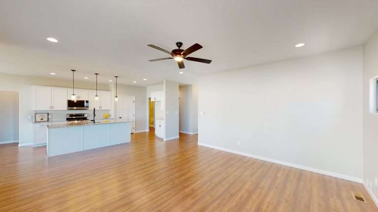 Casa De Pueblo great room and kitchen, new home by Integrity Homes in Western Colorado