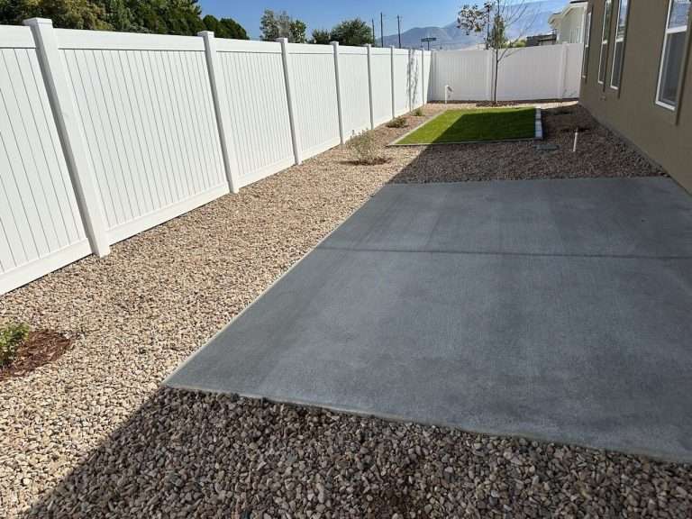 The Bookcliff back patio, new home by Integrity Homes in Western Colorado