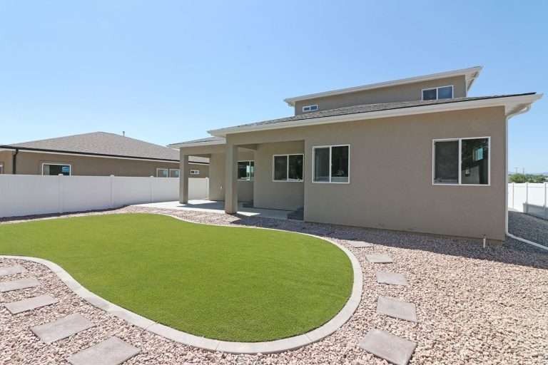 The Garfield backyard, new home by Integrity Homes in Western Colorado