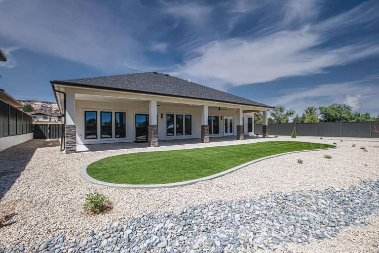 618 Manzanita Drive back exterior and yard, Grand Junction, CO new home by Integrity Homes