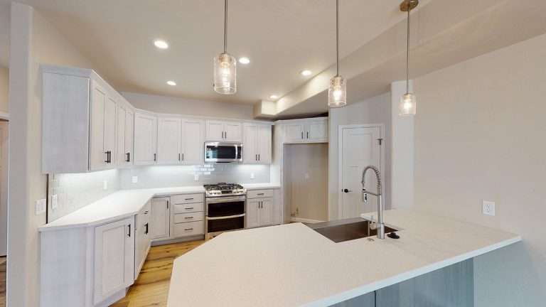 The Zafiro kitchen, new home by Integrity Homes in Western Colorado