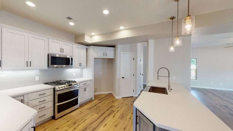 The Zafiro kitchen, new home by Integrity Homes in Western Colorado