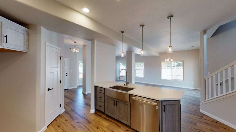 The Zafiro kitchen and dining area, new home by Integrity Homes in Western Colorado