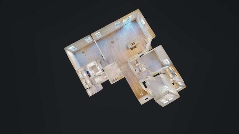 The Merlot 3D floor plan view, new home by Integrity Homes in Western Colorado