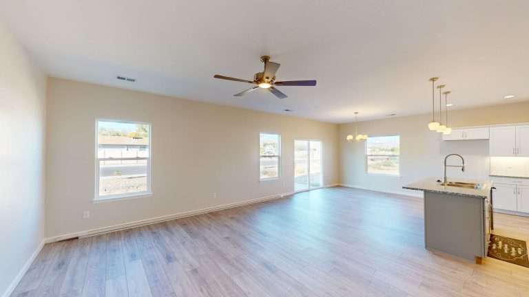 The Merlot great room, new home by Integrity Homes in Western Colorado