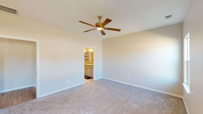 The Merlot primary bedroom, new home by Integrity Homes in Western Colorado