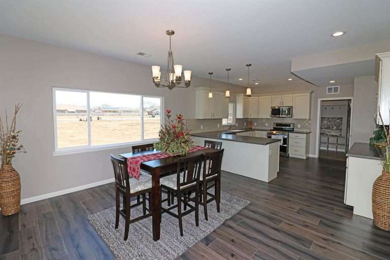 The Ópalo kitchen and dining area, new home by Integrity Homes in Western Colorado