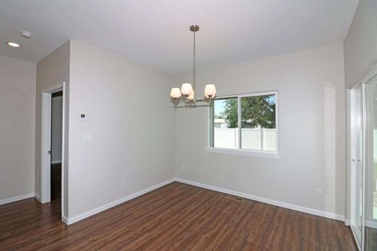 The Garfield dining area, new home by Integrity Homes in Western Colorado