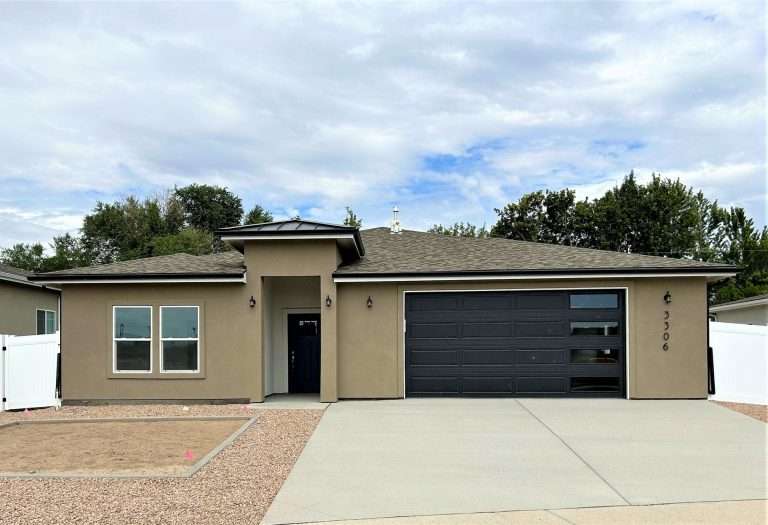 The Bookcliff front exterior, new home by Integrity Homes in Western Colorado