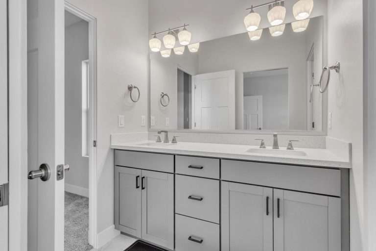 The Merlot bathroom vanity, new home by Integrity Homes in Western Colorado