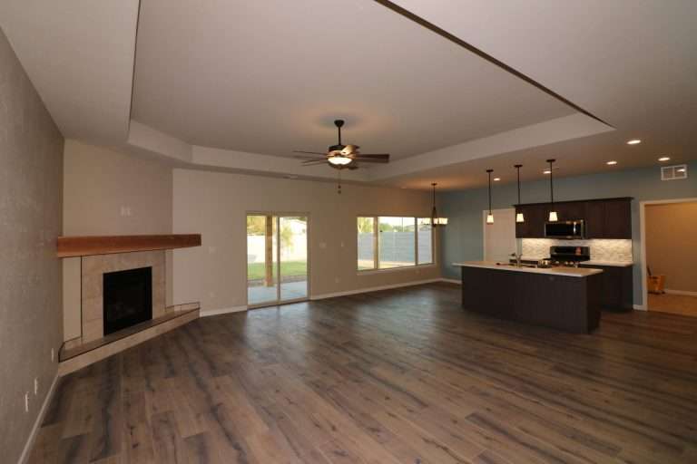 The Rubí great room, new home by Integrity Homes in Western Colorado