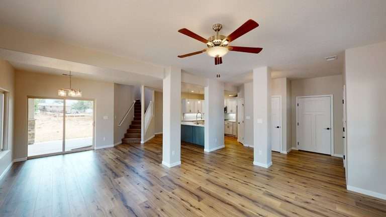 The Zafiro great room, new home by Integrity Homes in Western Colorado