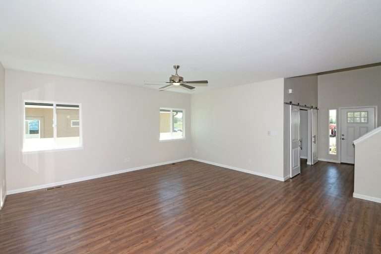 The Garfield living room, new home by Integrity Homes in Western Colorado