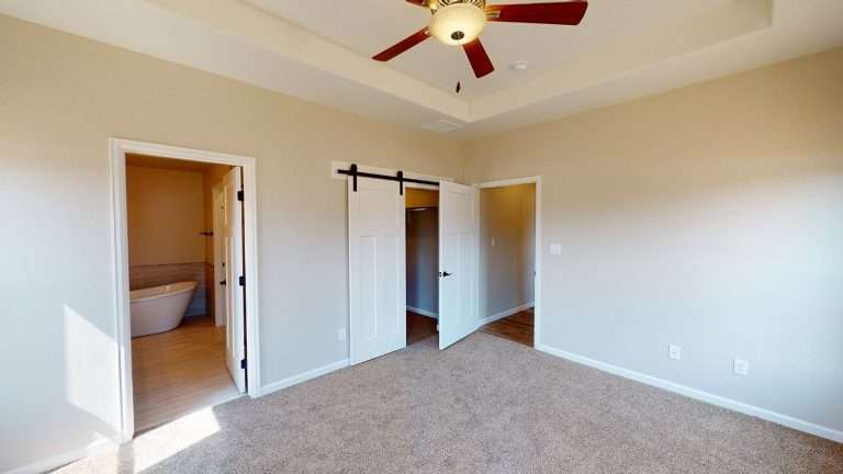 The Zafiro primary bedroom, new home by Integrity Homes in Western Colorado