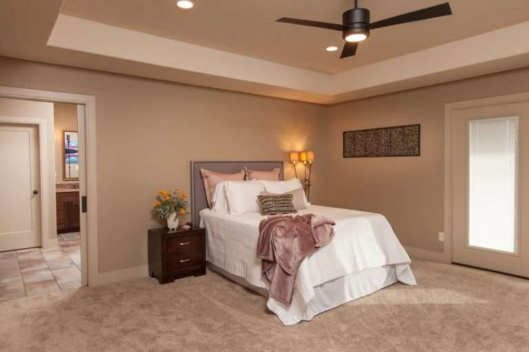 The Prestige primary bedroom, new home by Integrity Homes in Western Colorado