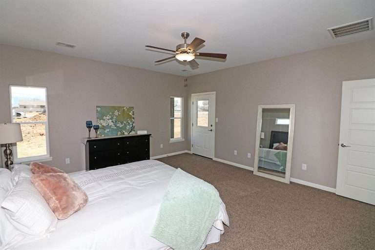 The Ópalo primary bedroom, new home by Integrity Homes in Western Colorado