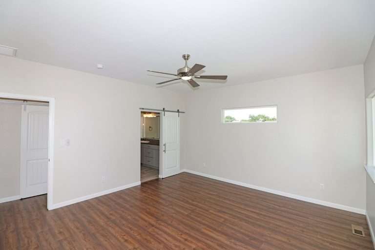 The Garfield primary bedroom, new home by Integrity Homes in Western Colorado