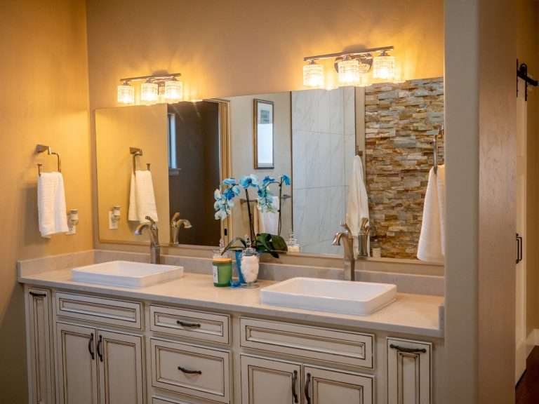 The Ridge primary bathroom vanity, new home by Integrity Homes in Western Colorado