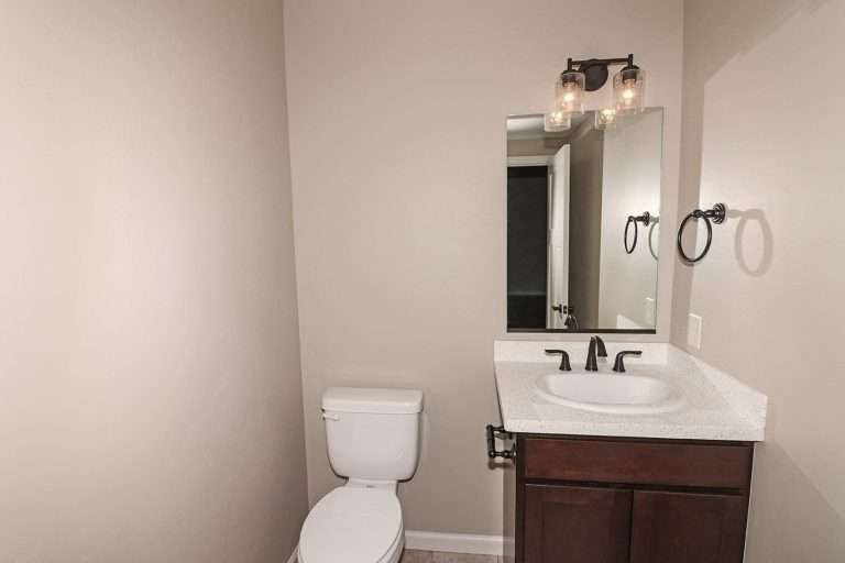 The Coral powder room, new home by Integrity Homes in Western Colorado