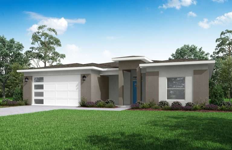The Orchard front elevation rendering, new home by Integrity Homes in Western Colorado
