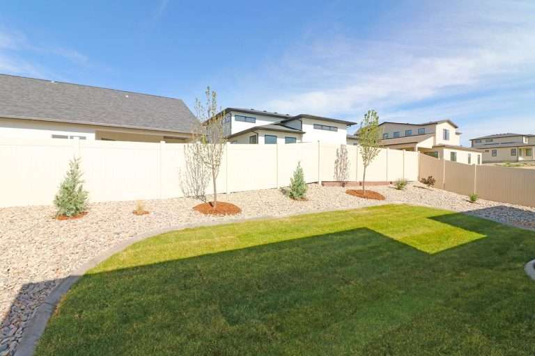Casa De Pueblo backyard, new home by Integrity Homes in Western Colorado