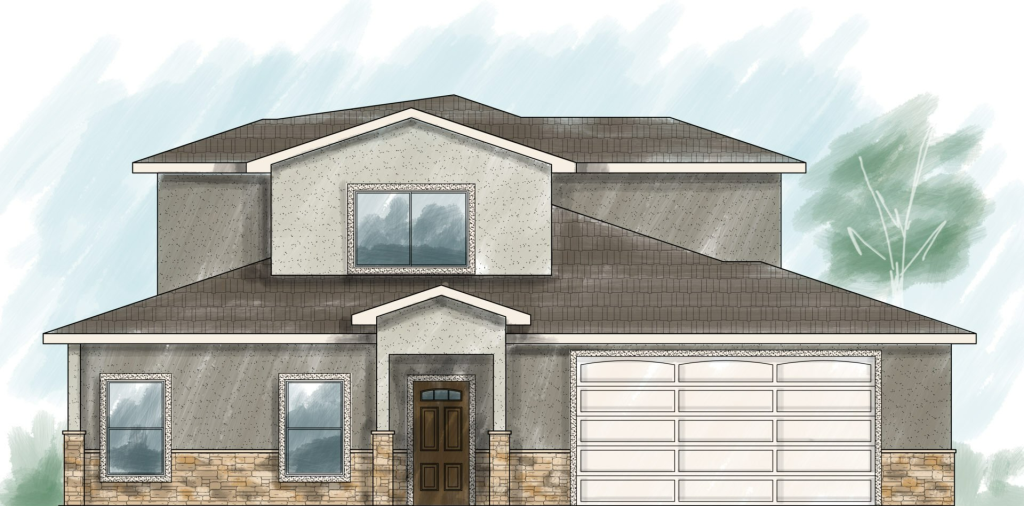 The Zafiro floor plan elevation