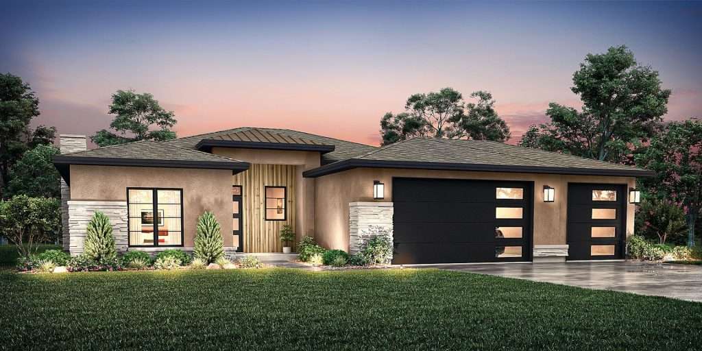 Casa De Pueblo (3-Car) floor plan elevation