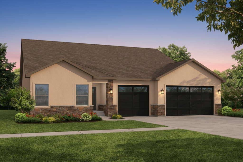 The Aspen floor plan elevation