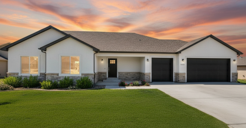 The Oak floor plan elevation