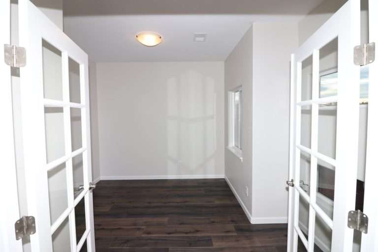 The Diamante office with French doors, new home by Integrity Homes in Western Colorado