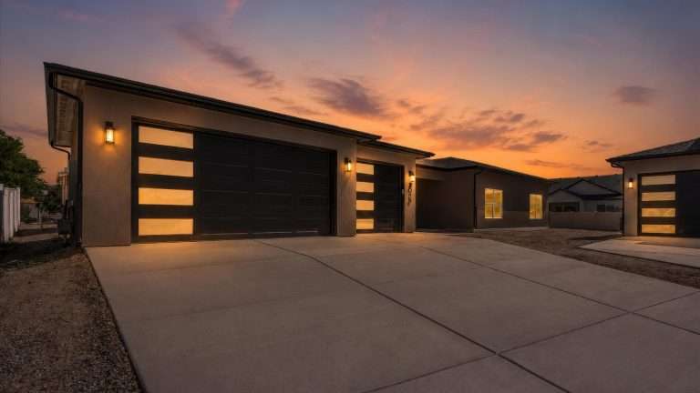 3316 Swan View Lane front exterior at twilight, Clifton, CO new home by Integrity Homes