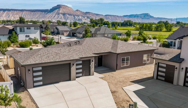 3316 Swan View Lane aerial view, Clifton, CO new home by Integrity Homes