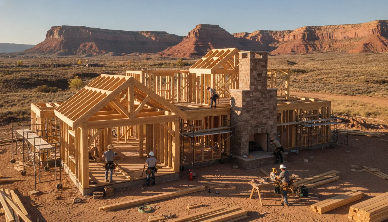 Western Colorado home lot reviewed for access, grading, and drainage planning