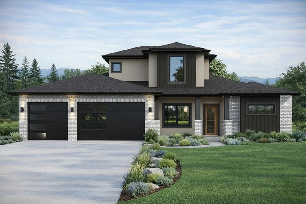 The Silverado (3-Car) floor plan elevation